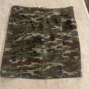 Free People Camo Skirt
